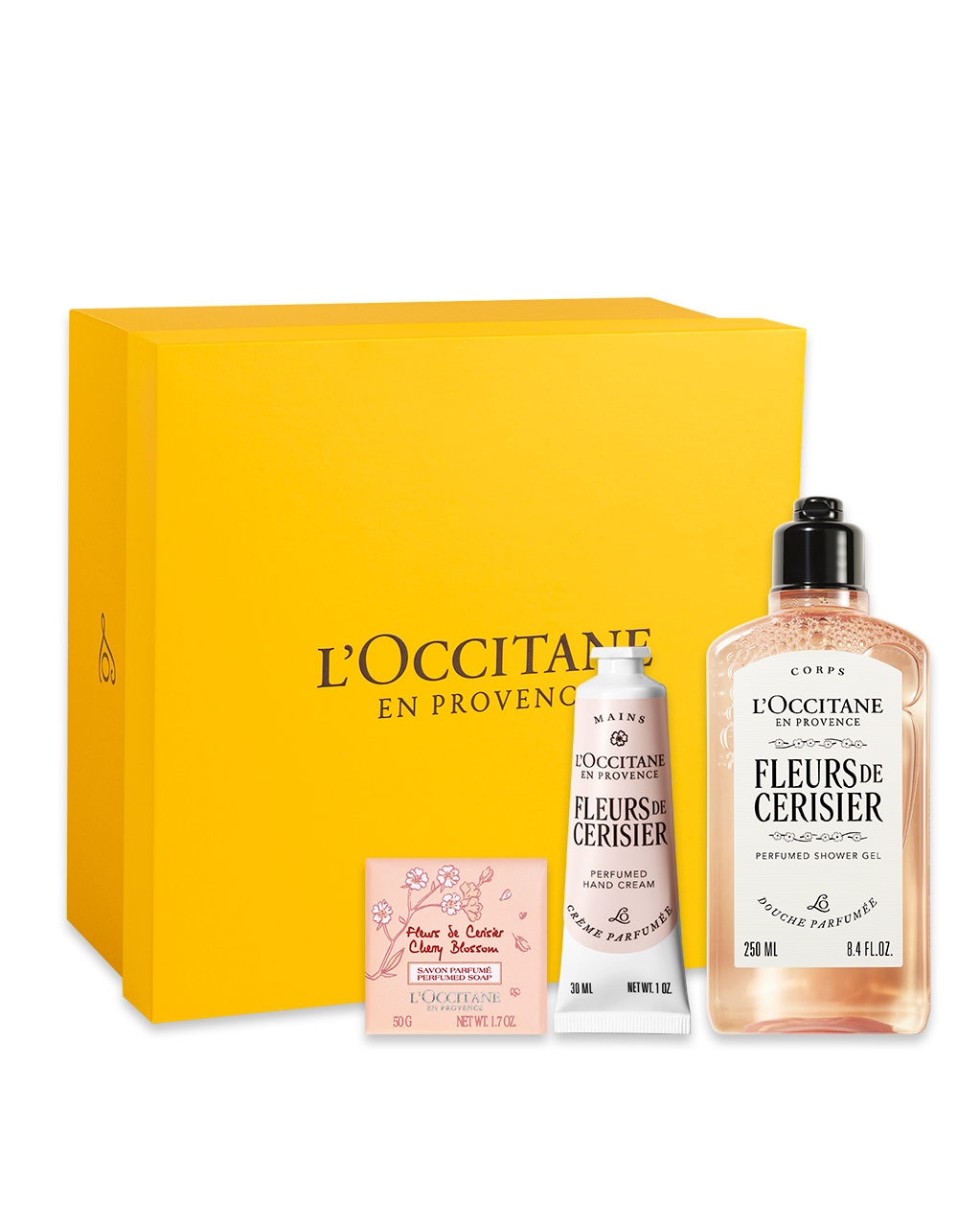 Presente Fleurs de Cerisier com Sabonetes e Creme de M&atilde;os&nbsp;, , large